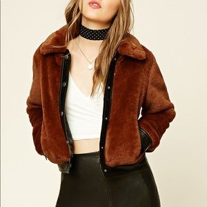 Furry bomber jacket